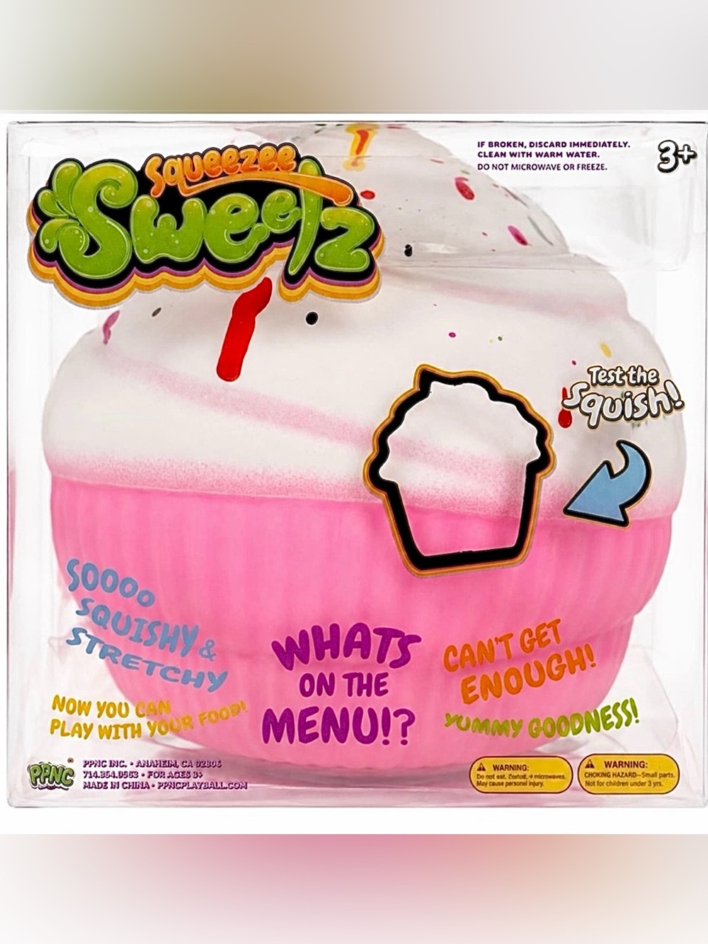 Pink Cupcake Squishy Toy 🧁 Squeezee Sensory toy NEW Sealed Scented!